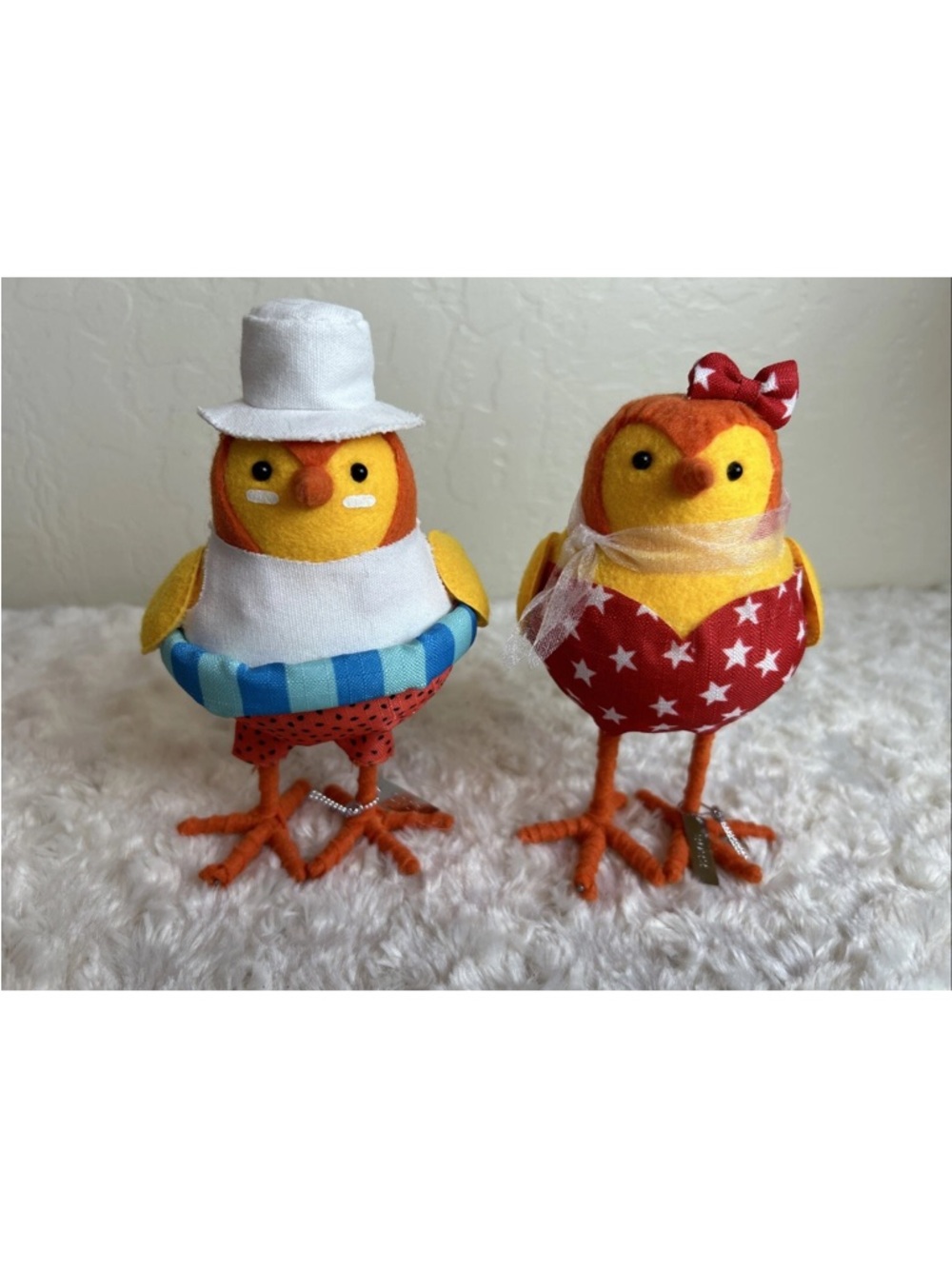 2 Target Spritz Fabric Birds 2022 Sun Squad:  Star and Tanner